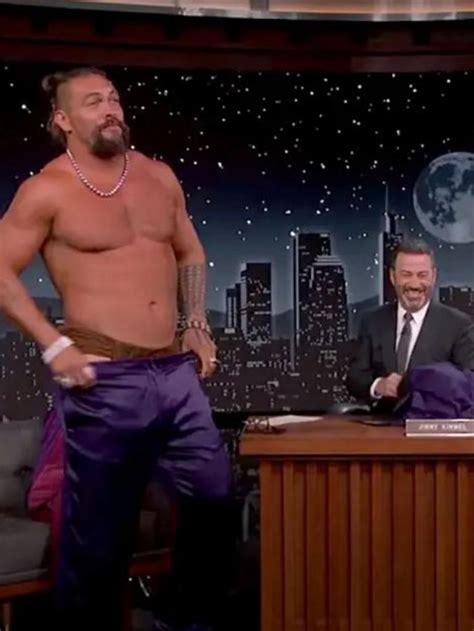 jason mamoa naked|Jason Momoa just stripped almost naked during live Jimmy。